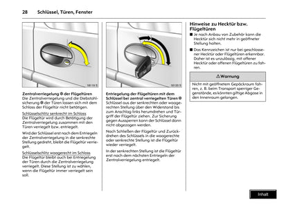 2009-2011 Opel Combo Owner's Manual | German