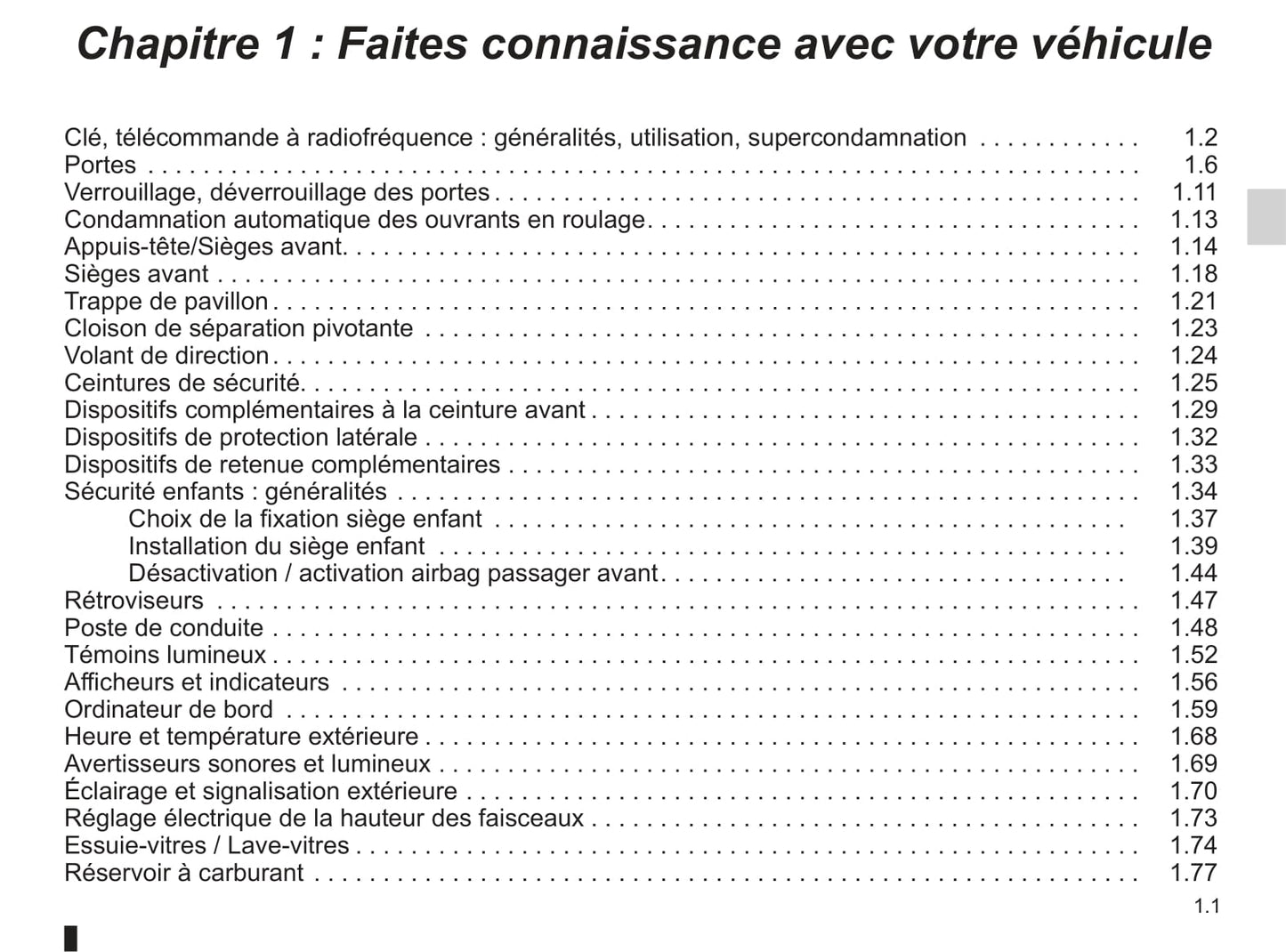 2012-2013 Renault Kangoo Owner's Manual | French