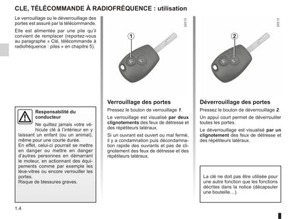 2012-2013 Renault Kangoo Owner's Manual | French