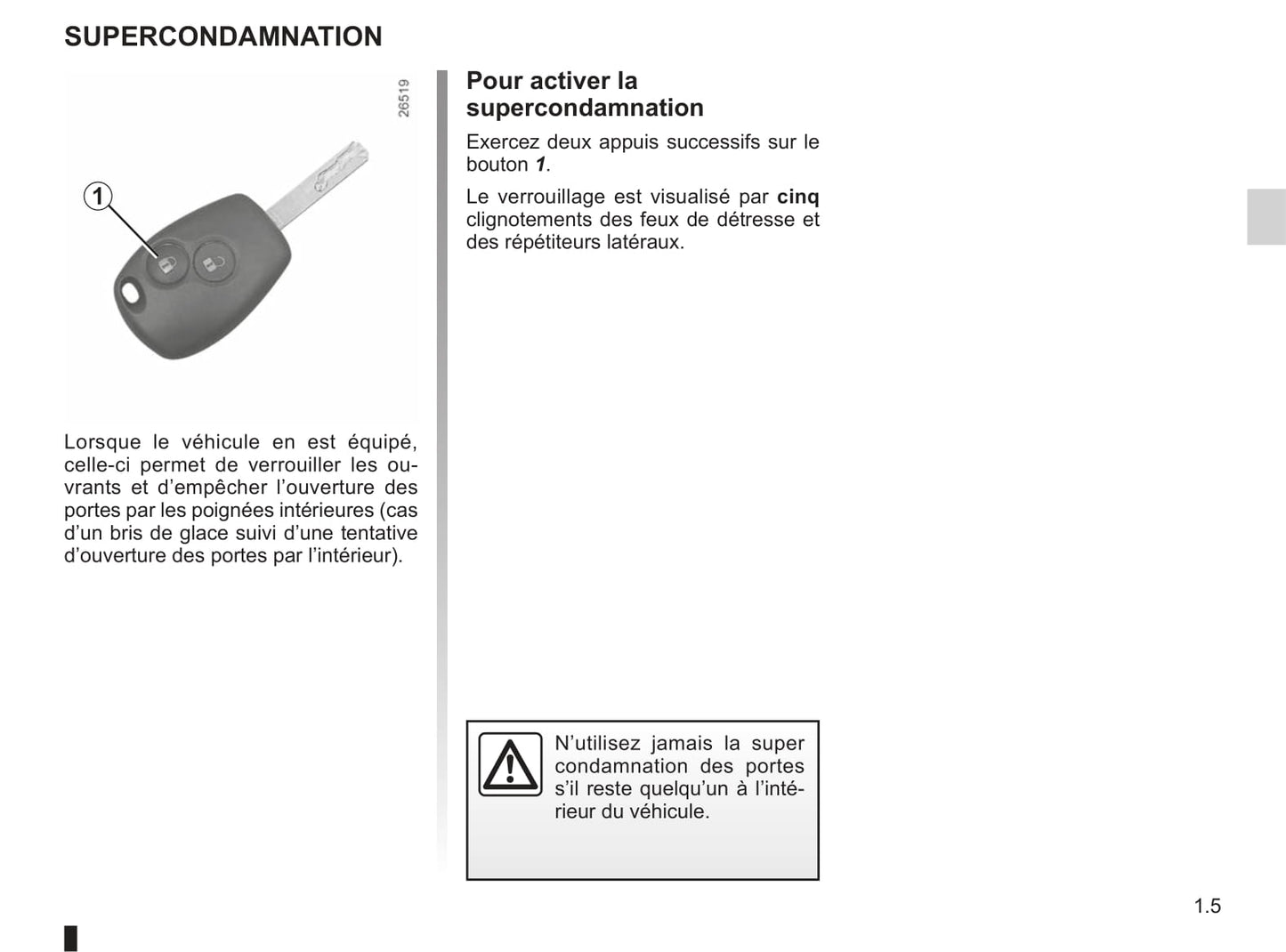 2012-2013 Renault Kangoo Owner's Manual | French