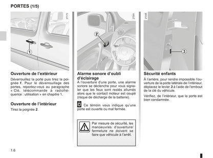 2012-2013 Renault Kangoo Owner's Manual | French