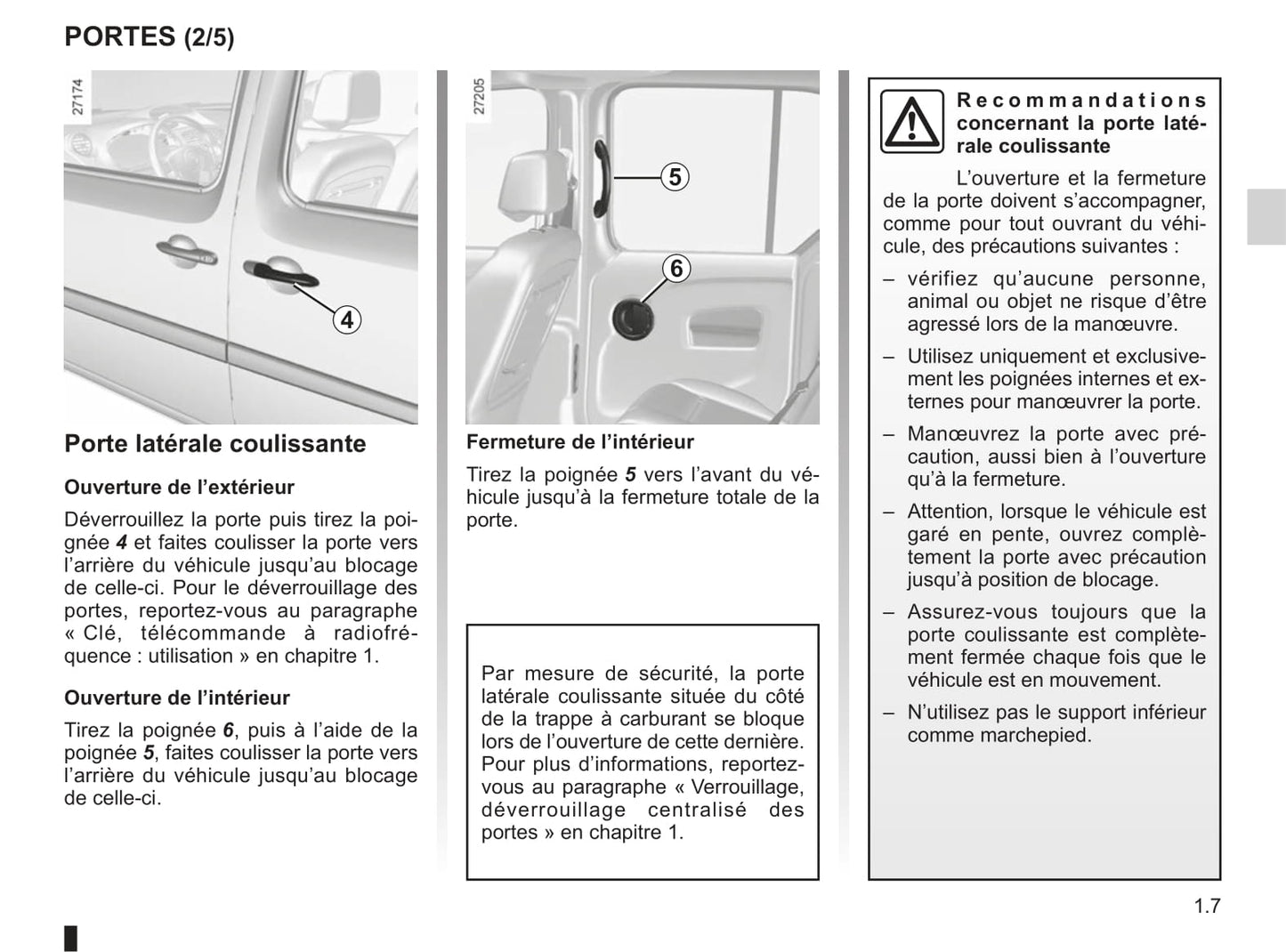 2012-2013 Renault Kangoo Owner's Manual | French