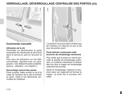 2012-2013 Renault Kangoo Owner's Manual | French