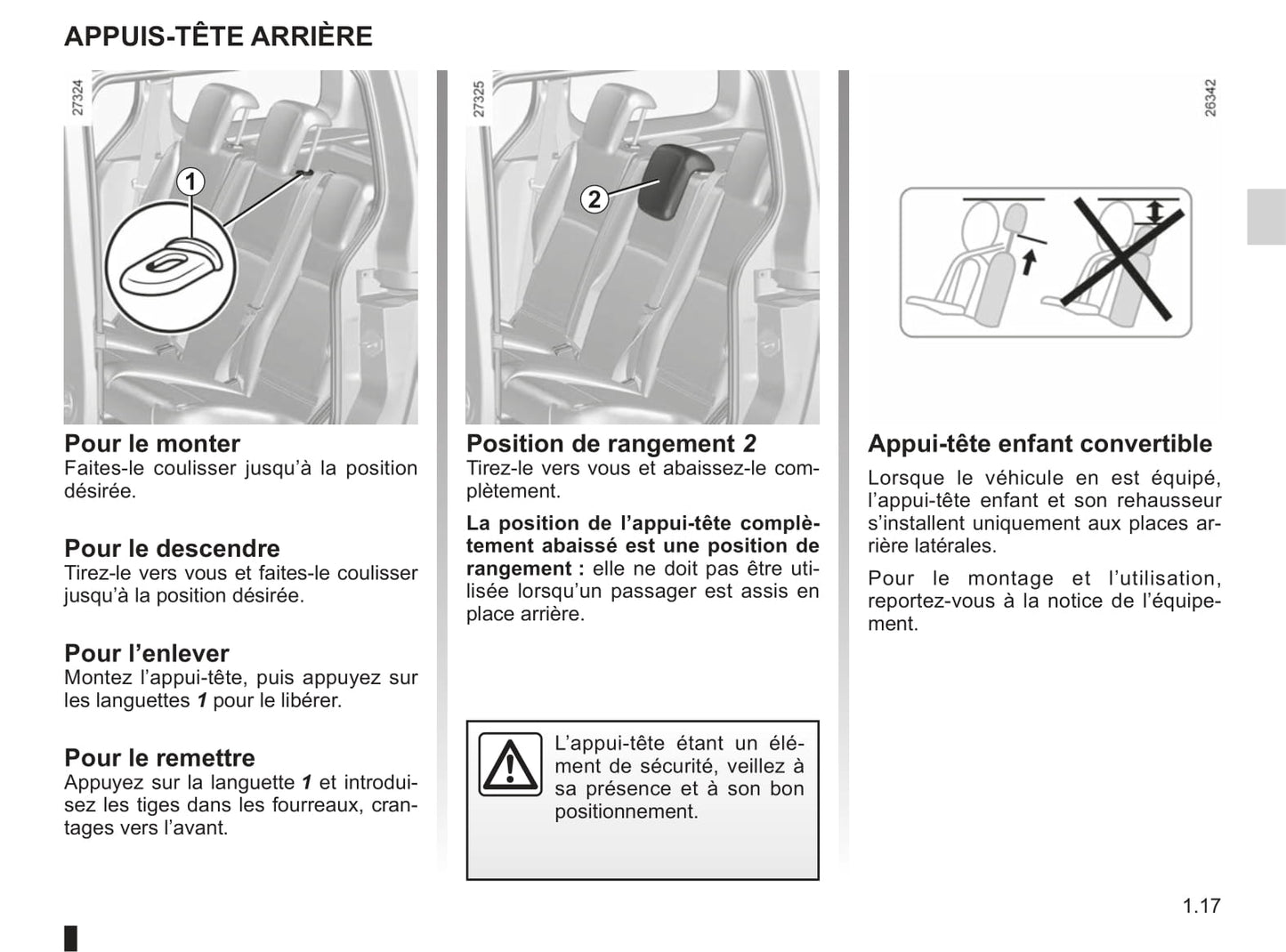 2012-2013 Renault Kangoo Owner's Manual | French