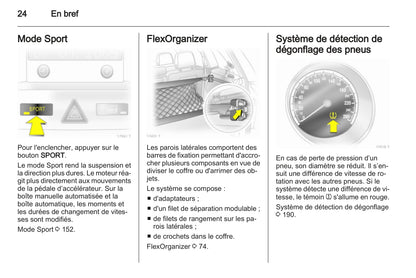 2010-2011 Opel Zafira Gebruikershandleiding | Frans