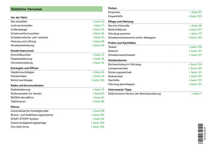 2017-2018 Skoda Citigo Gebruikershandleiding | Duits