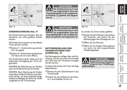 2010-2011 Fiat Idea Bedienungsanleitung | Deutsch