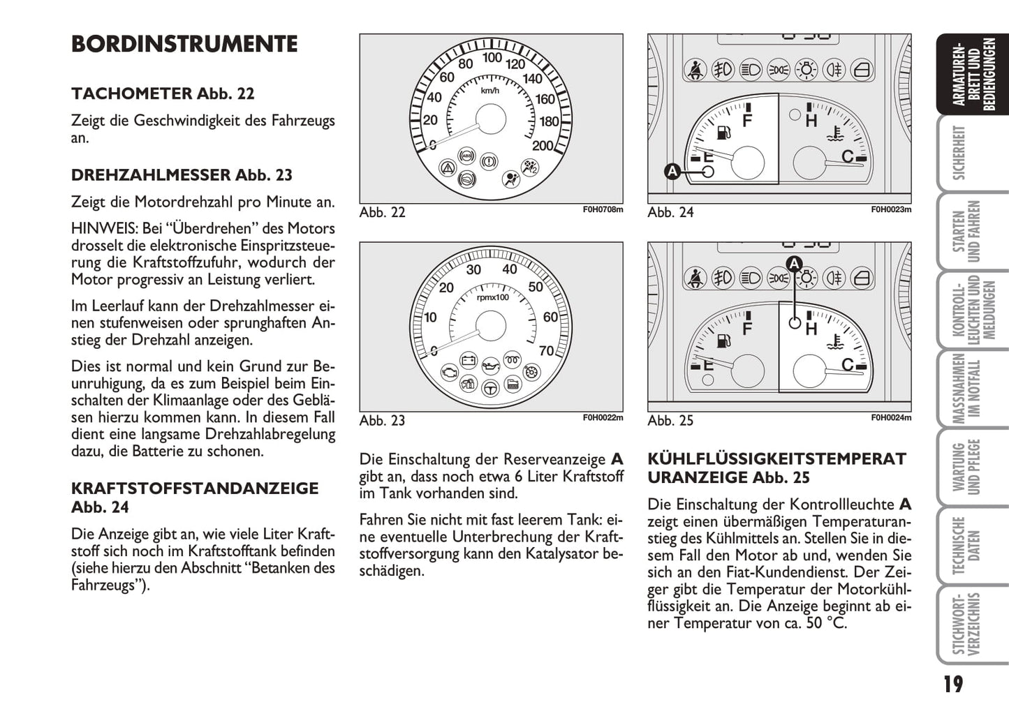 2010-2011 Fiat Idea Bedienungsanleitung | Deutsch