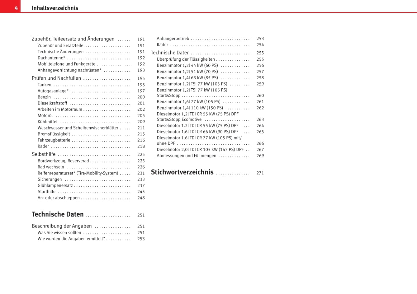 2011-2012 Seat Ibiza Owner's Manual | German