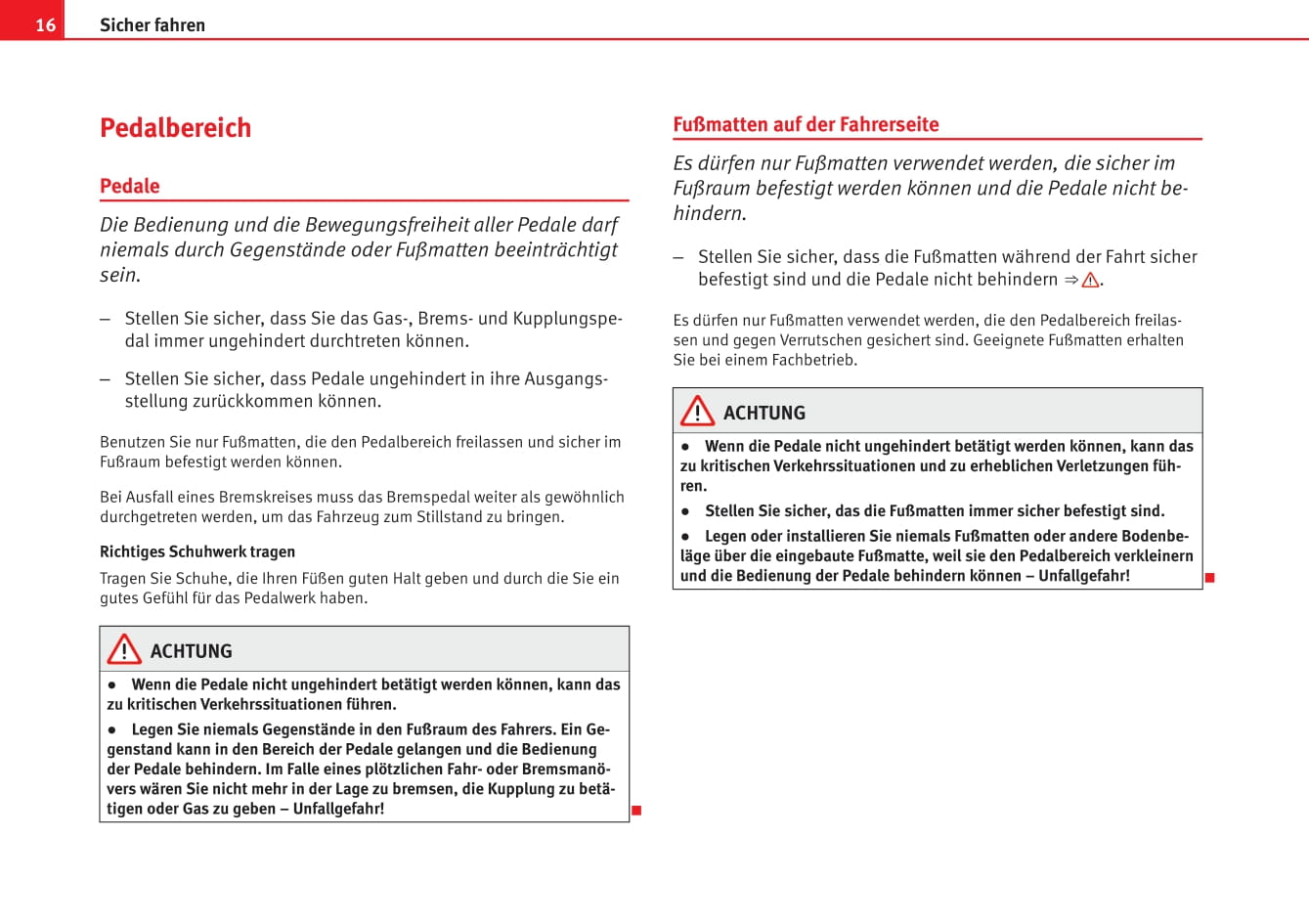 2011-2012 Seat Ibiza Owner's Manual | German