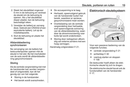 2019-2020 Opel Ampera-e Bedienungsanleitung | Niederländisch