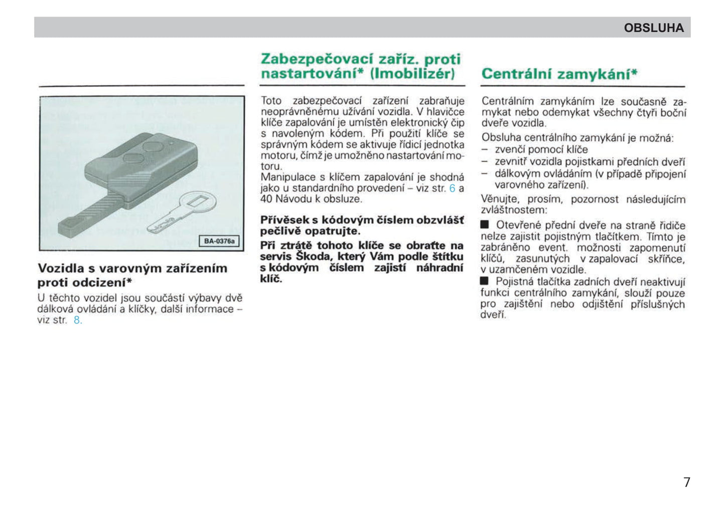 1998-1999 Skoda Felicia Gebruikershandleiding | Tsjechisch