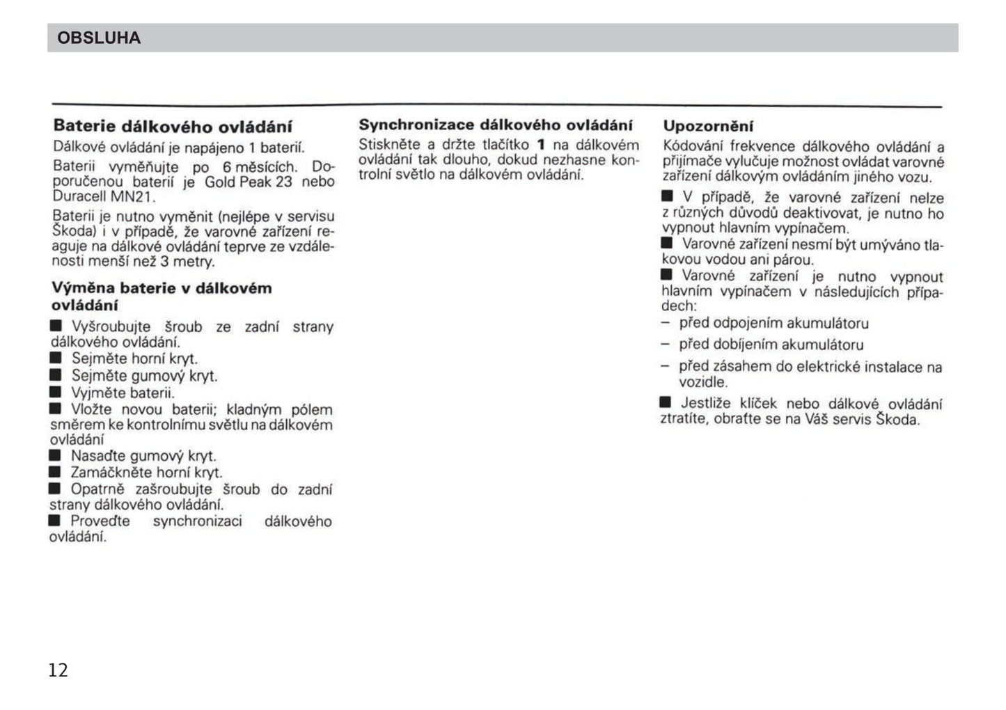 1998-1999 Skoda Felicia Gebruikershandleiding | Tsjechisch