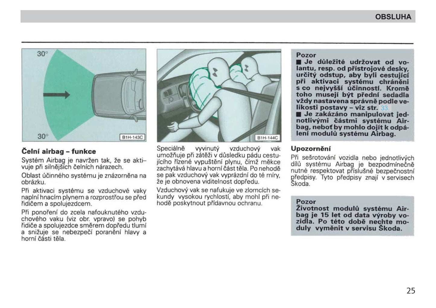 1998-1999 Skoda Felicia Gebruikershandleiding | Tsjechisch