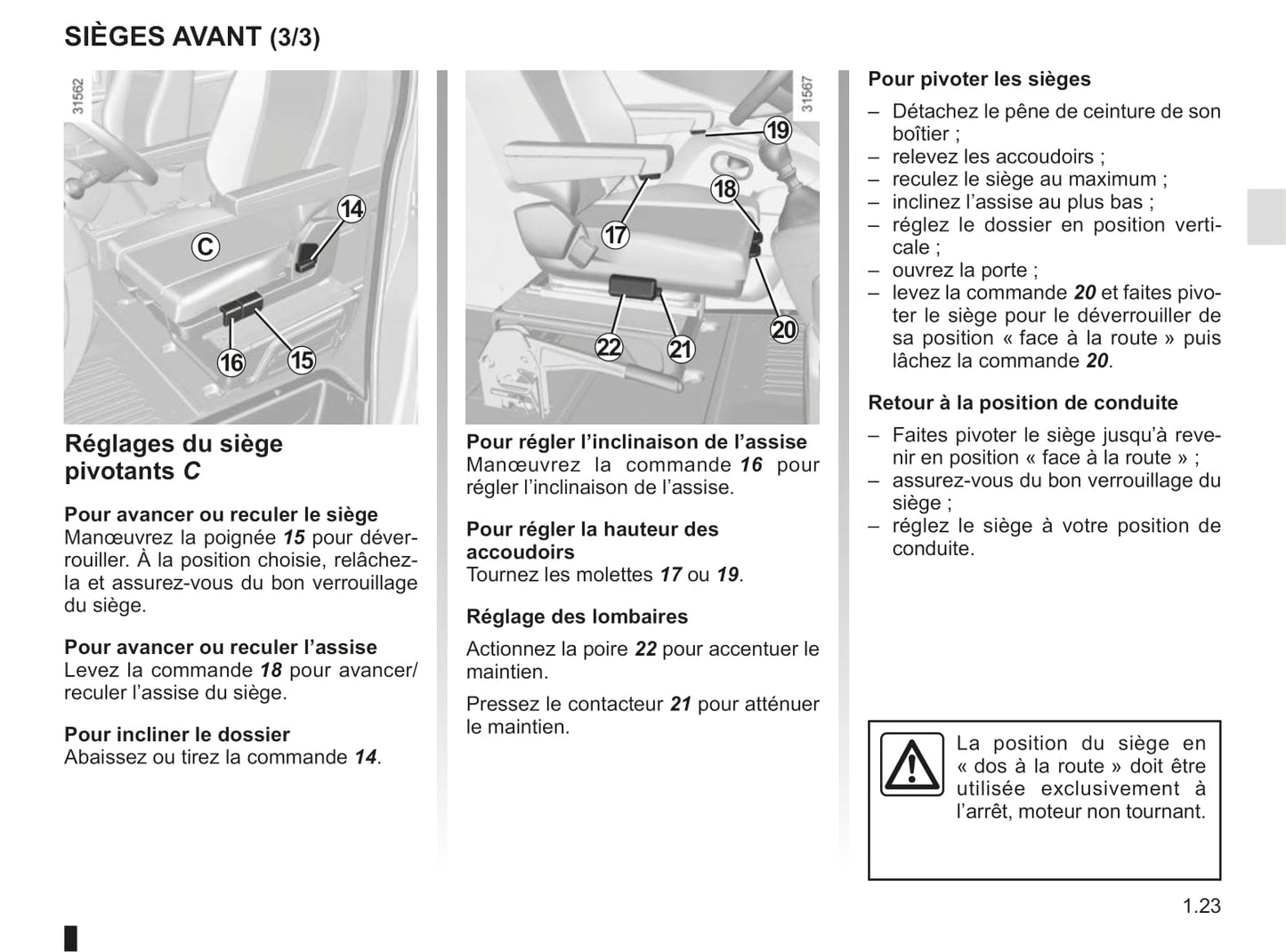 2018-2019 Renault Master Owner's Manual | French