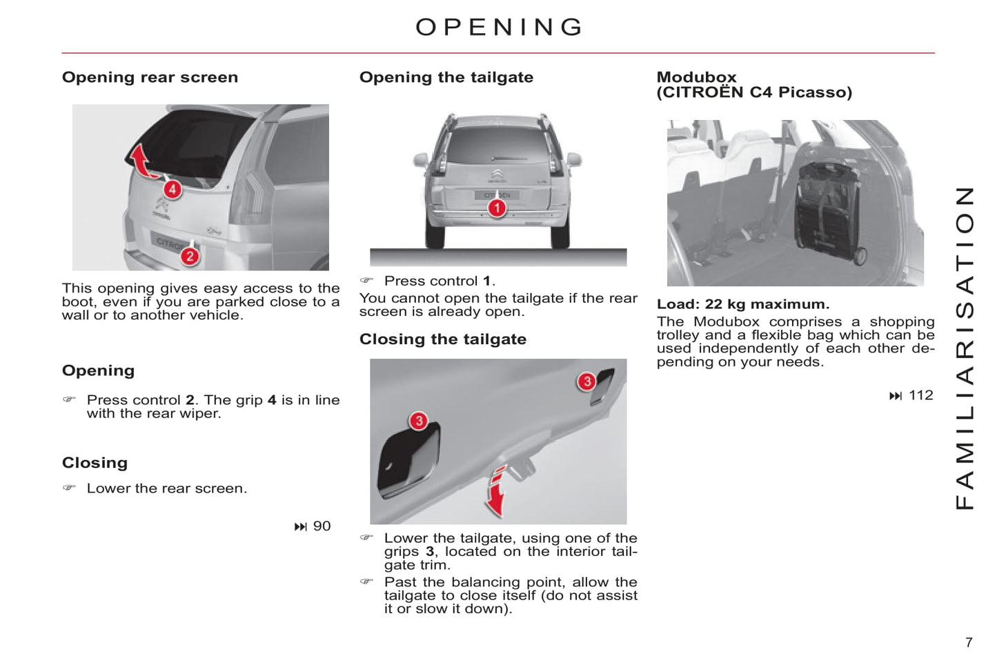 2011-2013 Citroën C4 Picasso/Grand C4 Picasso Gebruikershandleiding | Engels