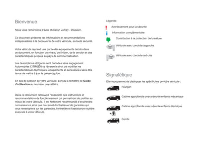 2017-2018 Citroën Jumpy Dispatch Manuel du propriétaire | Français