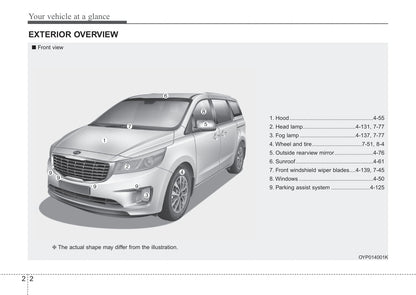 2018 Kia Sedona Owner's Manual | English