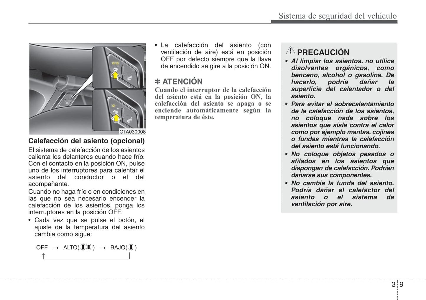 2015-2016 Kia Picanto Owner's Manual | Spanish