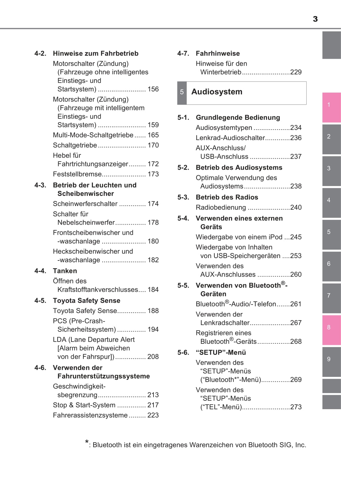 2017 Toyota Aygo Owner's Manual | German