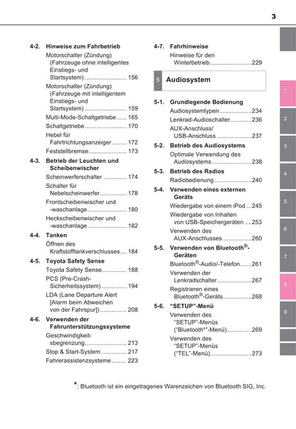 2017 Toyota Aygo Owner's Manual | German