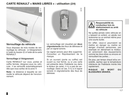 2016-2017 Renault Captur Owner's Manual | French