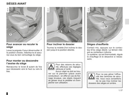 2016-2017 Renault Captur Owner's Manual | French