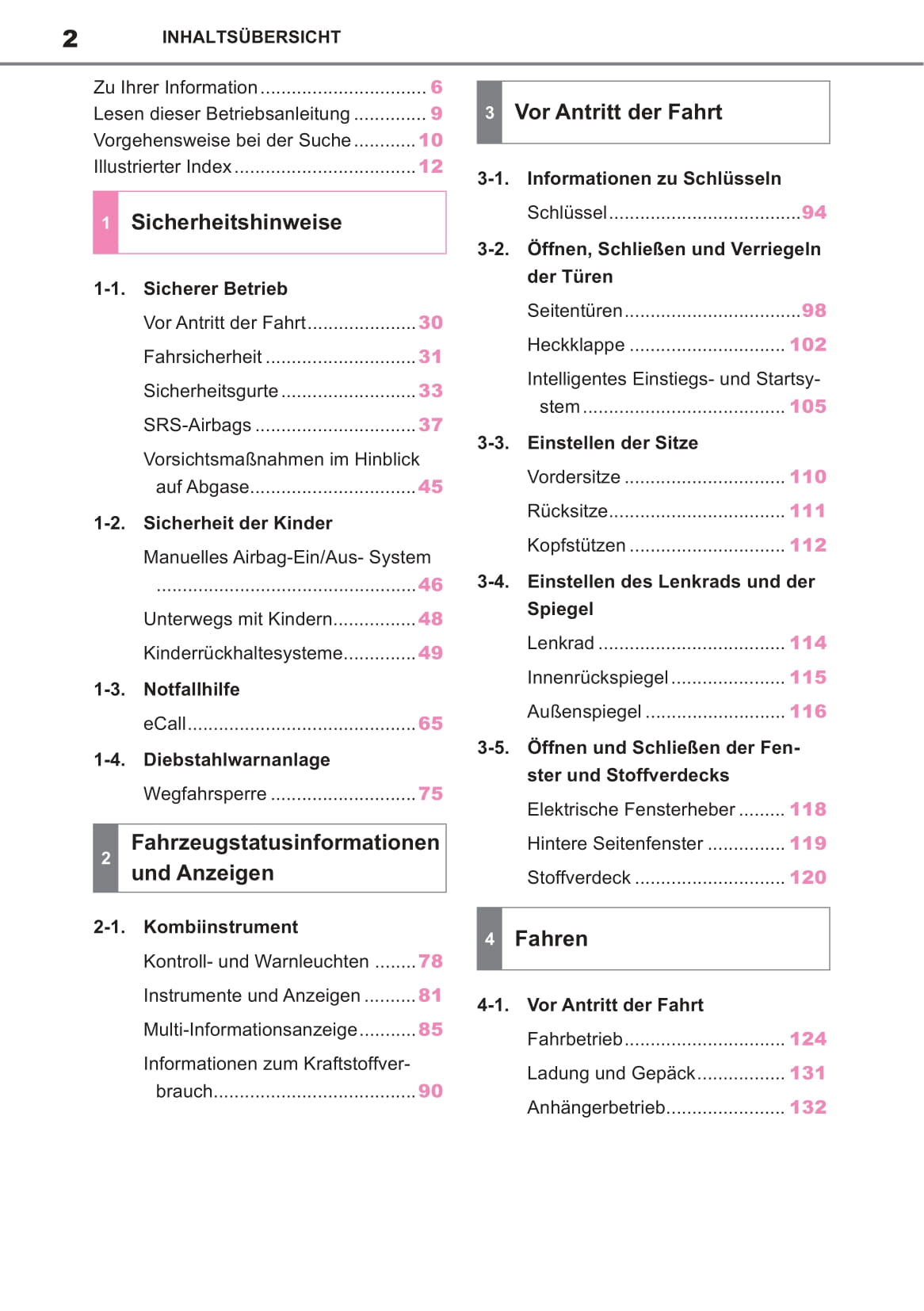 2022-2023 Toyota Aygo X Owner's Manual | German