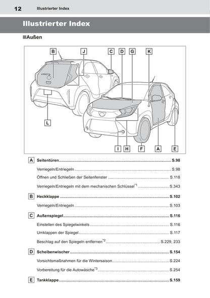 2022-2023 Toyota Aygo X Owner's Manual | German