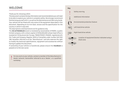 2021-2023 DS Autmobiles DS 9 Bedienungsanleitung | Englisch