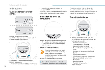 2018-2022 Peugeot 108 Owner's Manual | Spanish