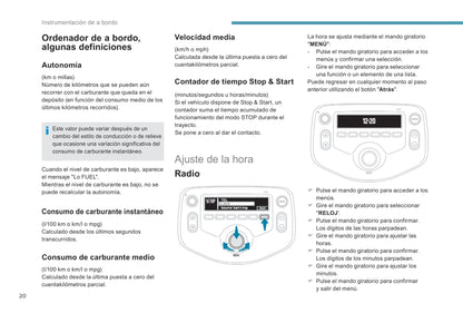 2018-2022 Peugeot 108 Owner's Manual | Spanish