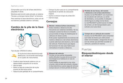 2018-2022 Peugeot 108 Owner's Manual | Spanish