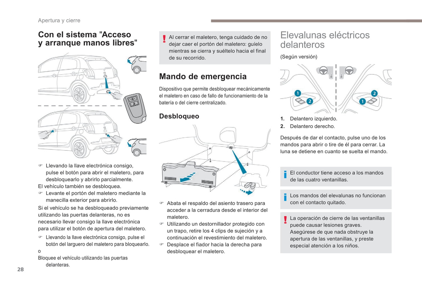 2018-2022 Peugeot 108 Owner's Manual | Spanish