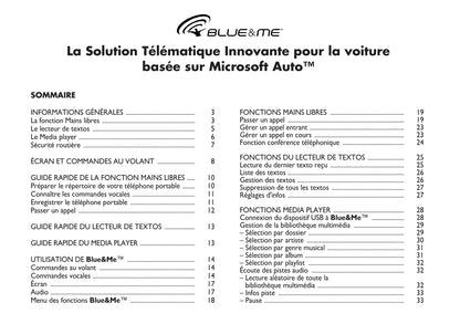 Fiat Qubo Blue&Me  Guide d'utilisation 2008 - 2016