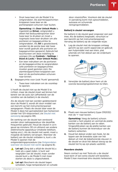 2016-2019 Tesla Model S Manuel du propriétaire | Néerlandais