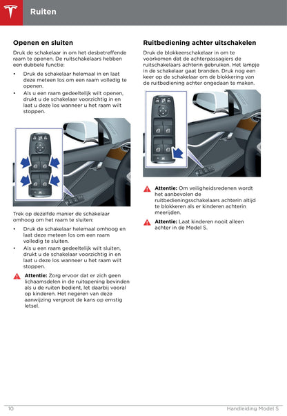 2016-2019 Tesla Model S Manuel du propriétaire | Néerlandais