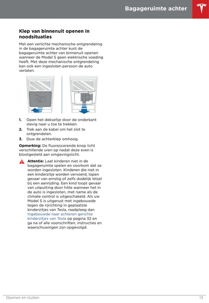 2016-2019 Tesla Model S Manuel du propriétaire | Néerlandais