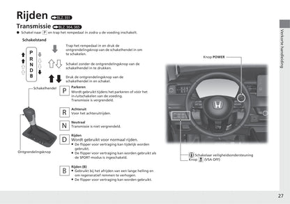 2021-2022 Honda HR-V e:HEV Gebruikershandleiding | Nederlands