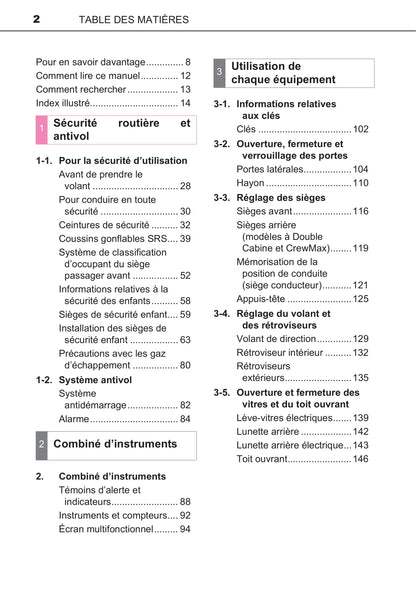 2017 Toyota Tundra Owner's Manual | French