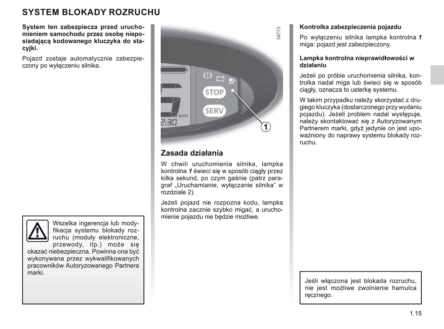 2020-2021 Renault Twizy Owner's Manual | Polish