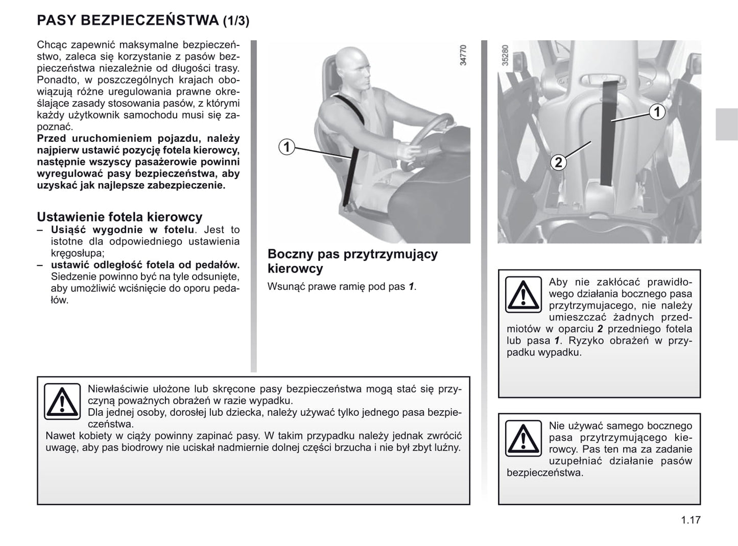 2020-2021 Renault Twizy Owner's Manual | Polish