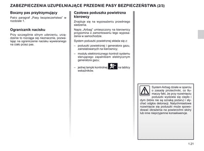 2020-2021 Renault Twizy Owner's Manual | Polish