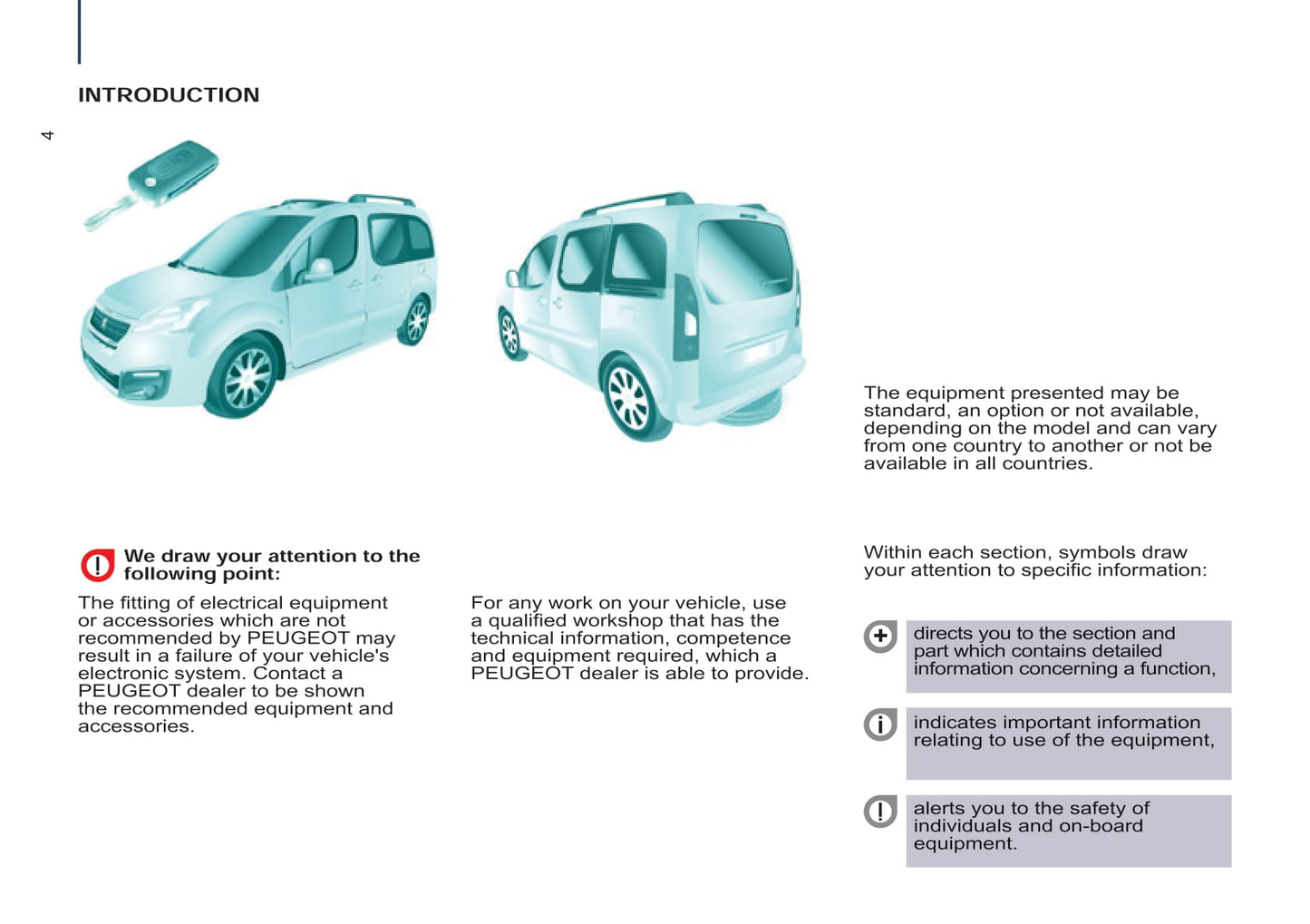 2015 Peugeot Partner Tepee Gebruikershandleiding | Engels