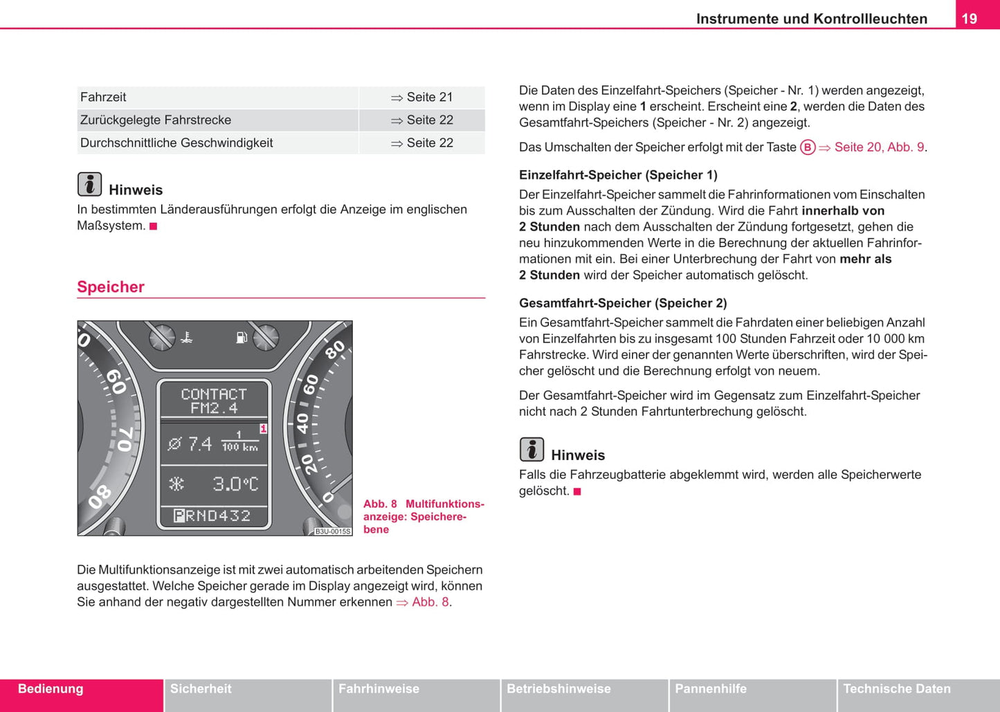 2003-2004 Skoda Suberb Gebruikershandleiding | Duits