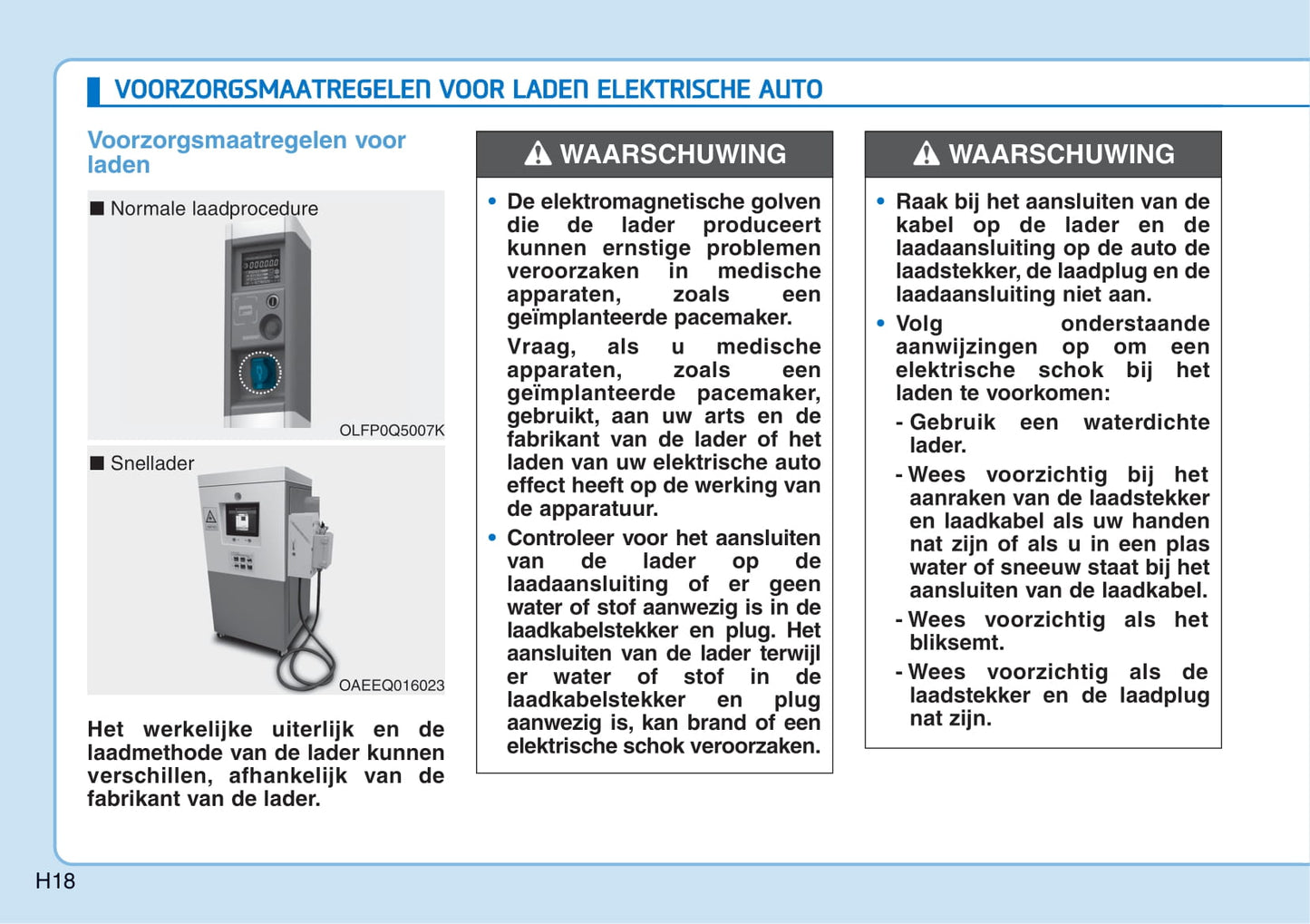 2016-2017 Hyundai Ioniq Electric Gebruikershandleiding | Nederlands