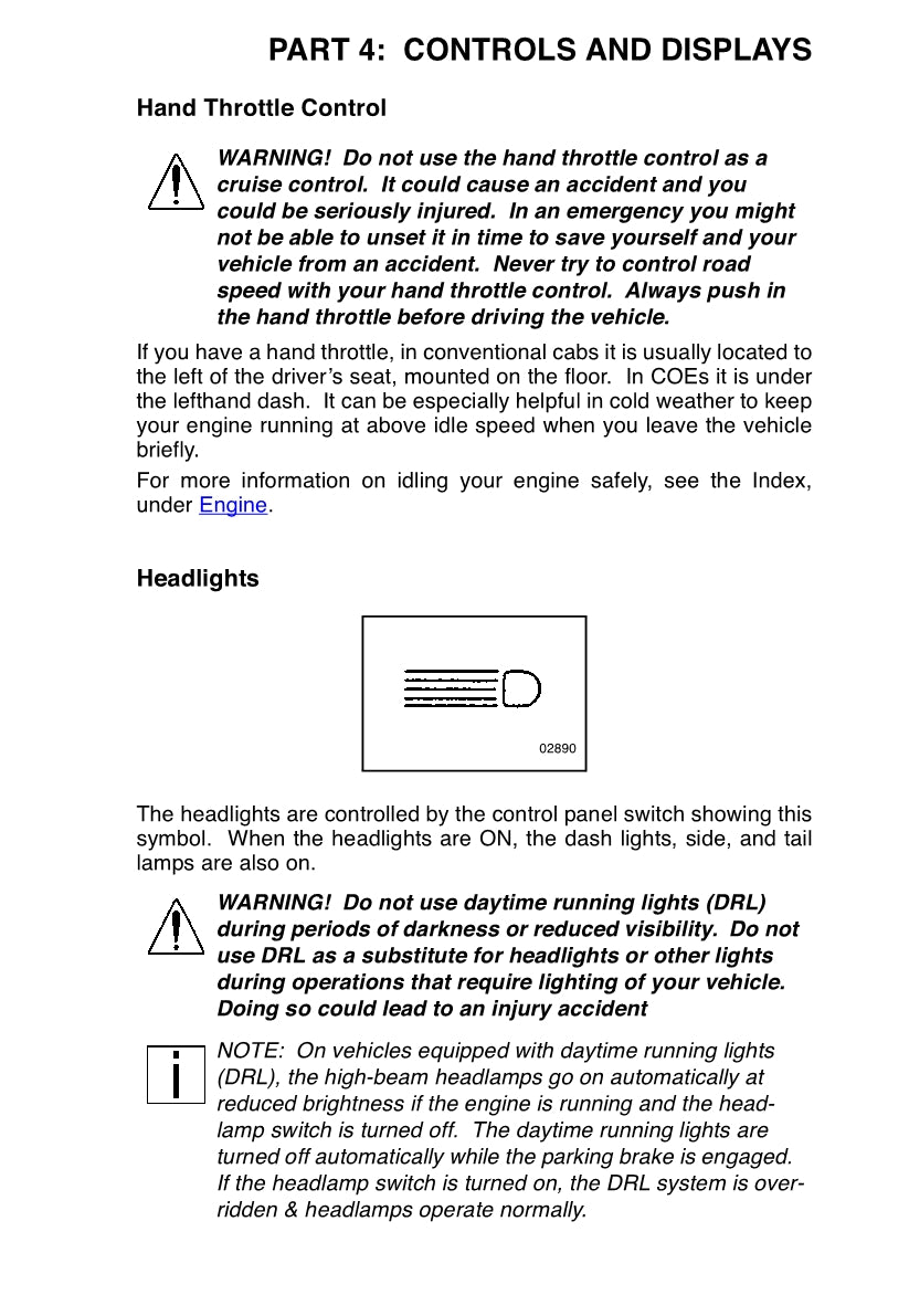 Peterbilt Operator's Owner's Manual