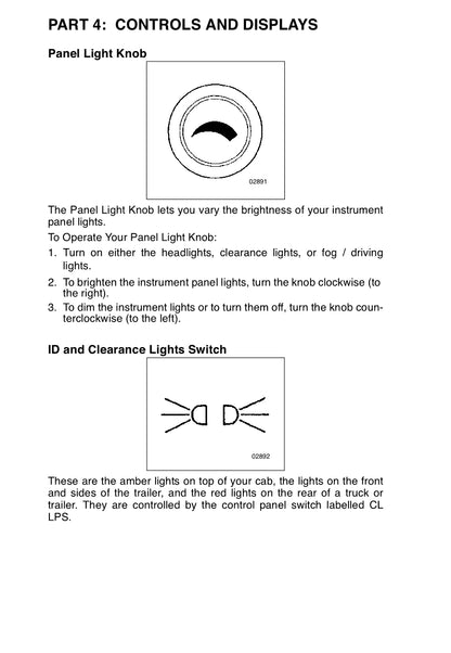 Peterbilt Operator's Owner's Manual