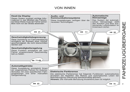 2006-2013 Citroën C6 Manuel du propriétaire | Allemand