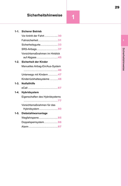 2020-2021 Toyota Yaris Hybrid Owner's Manual | German